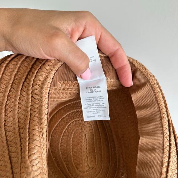 Madewell Packable Braided Straw Hat in Warm Nutmeg - Picture 4 of 4
